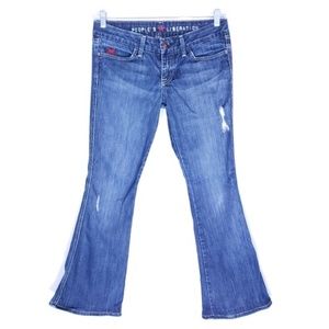 People's Liberation Women Jean Gloria Flare Low Rise Size 28 (32x31)